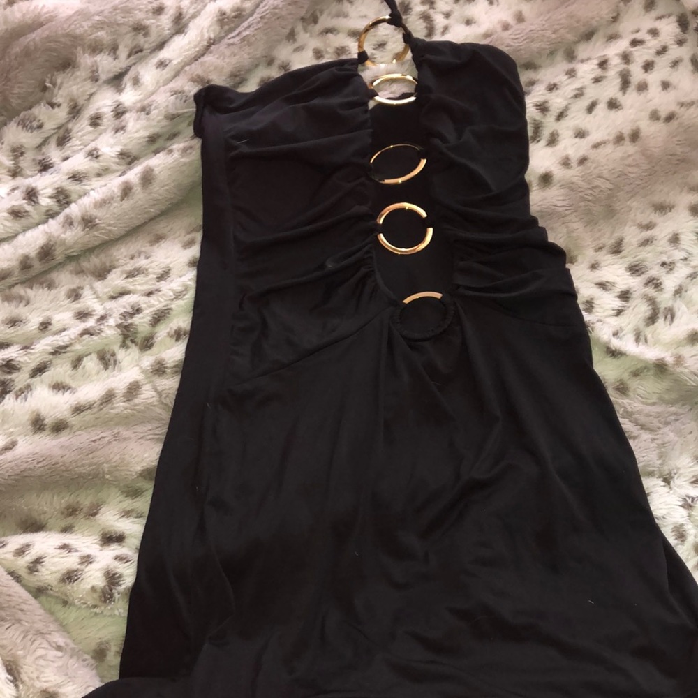 Black y2k clubbing top